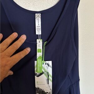 Kiyonna Blue Sleeveless Scoop Neck Sundress